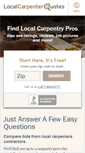 Mobile Screenshot of localcarpenterquotes.com